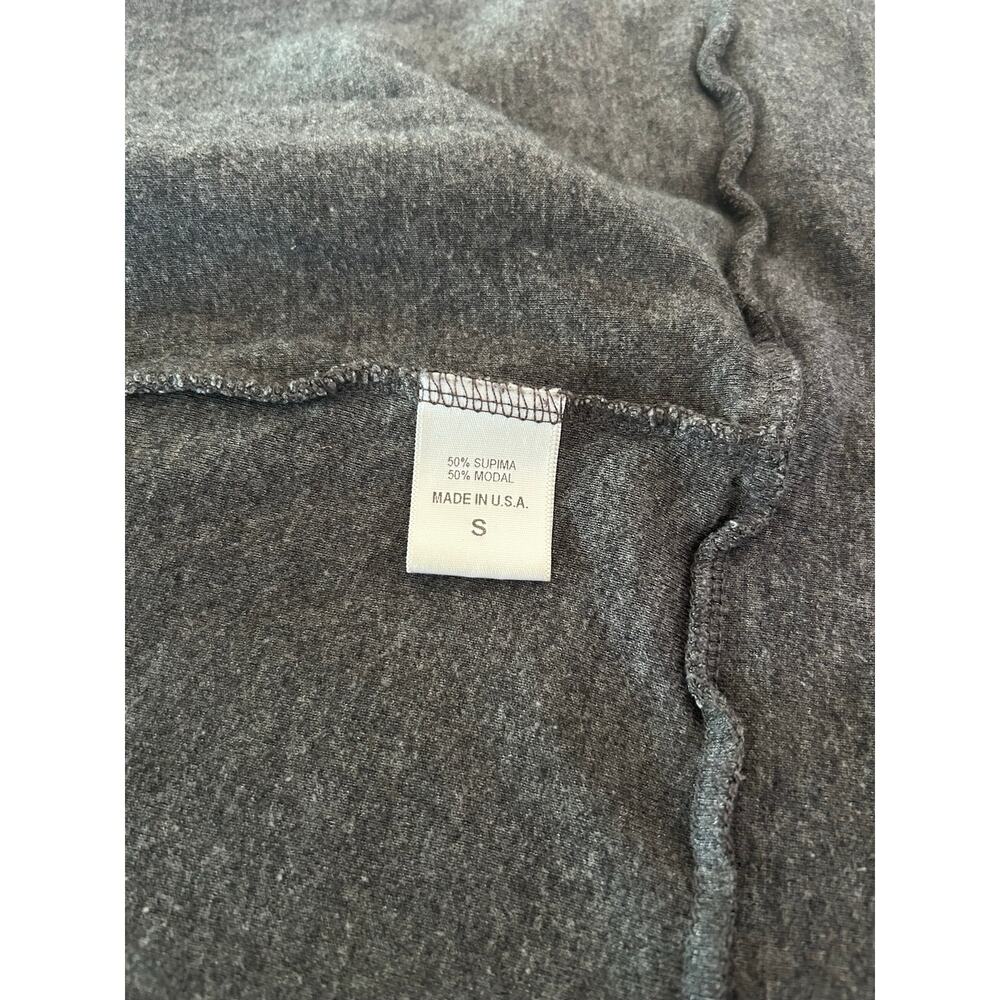 Women’s Grey Supima Cotton Blend Open Front Smart Casual Cardigan With Pockets - Picture 9 of 10